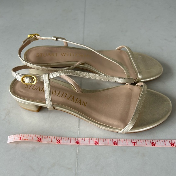 Authentic Stuart Weitzman Strap Kitten Heels Sandals - Picture 2 of 3